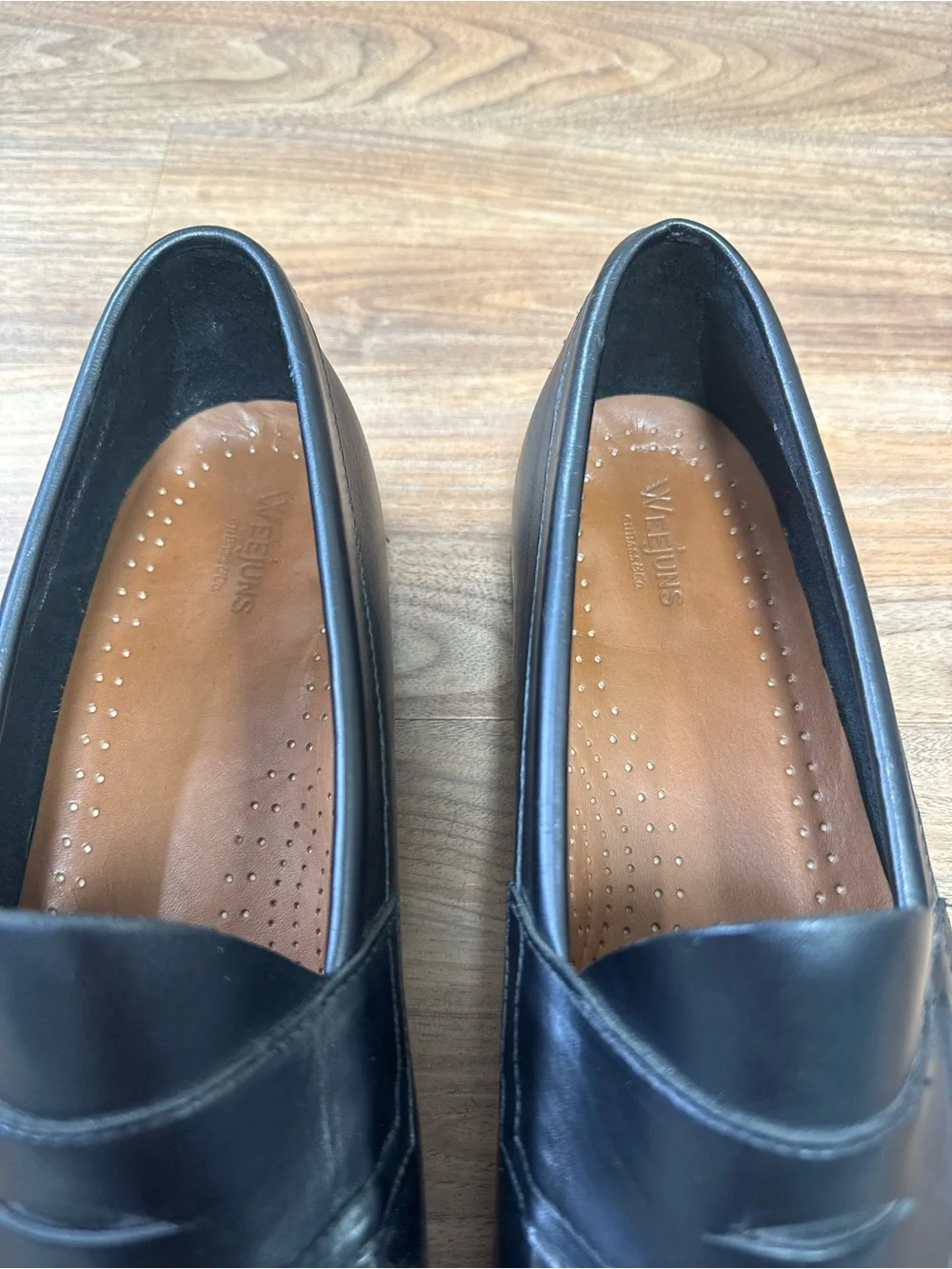 G.H. Bass & Co. Weejuns Men’s Penny Loafers Black Leather Size 12
